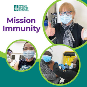 Mission Immunity (women getting COVID-19 vaccinations)